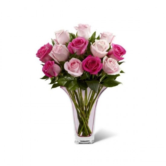 The Mother's Day Mixed Pink Rose Bouquet